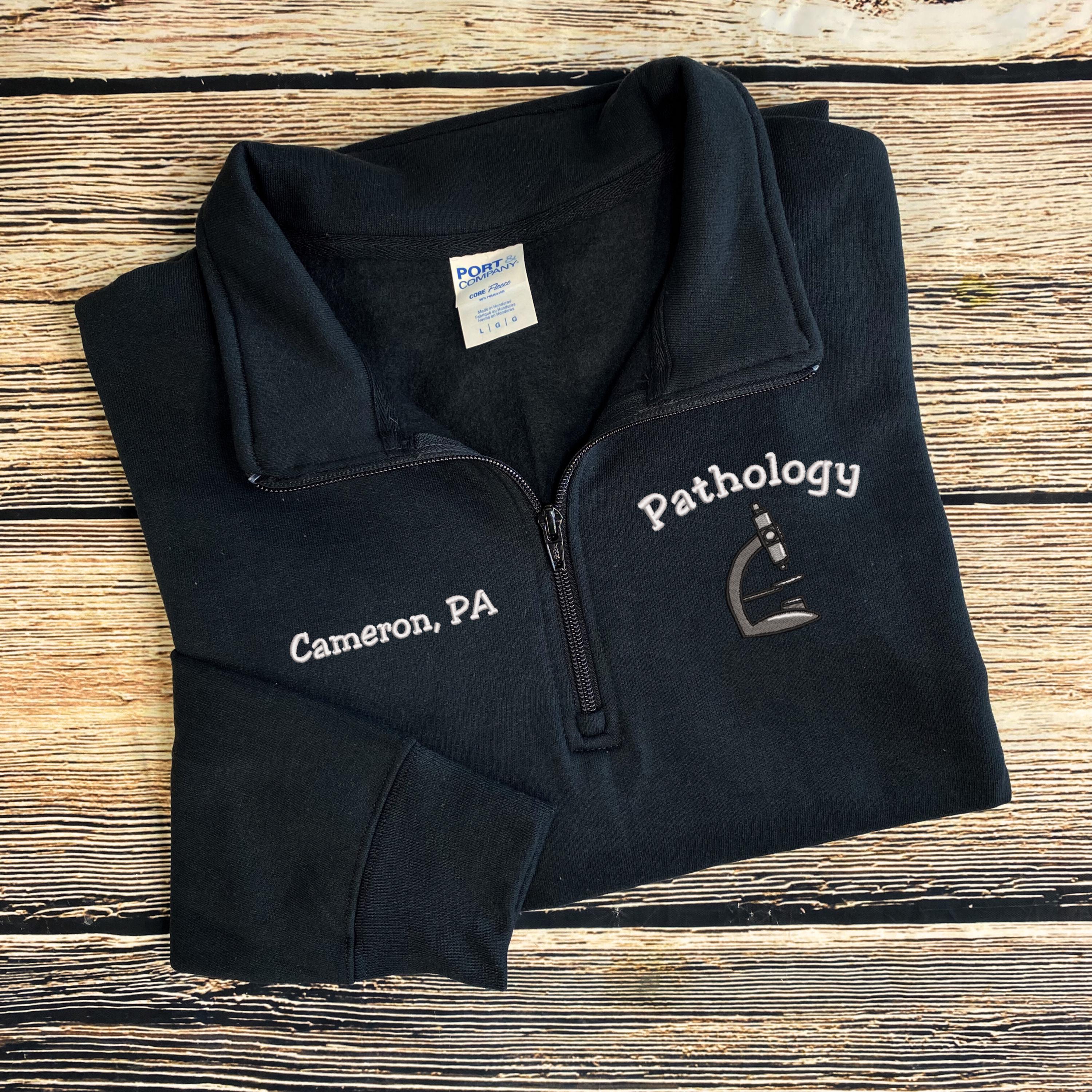 Pathologist Clothes Pathology Quarter Zip | Lab Assistant Sweatshirt | Pathologist Quarter ...