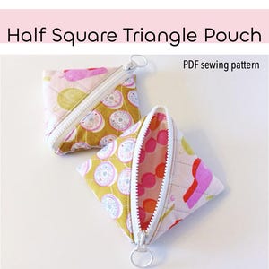 Half Square Triangle Pouch Downloadable PDF Pattern - Etsy Half Square Triangle Pouch Downloadable PDF Pattern - Etsy