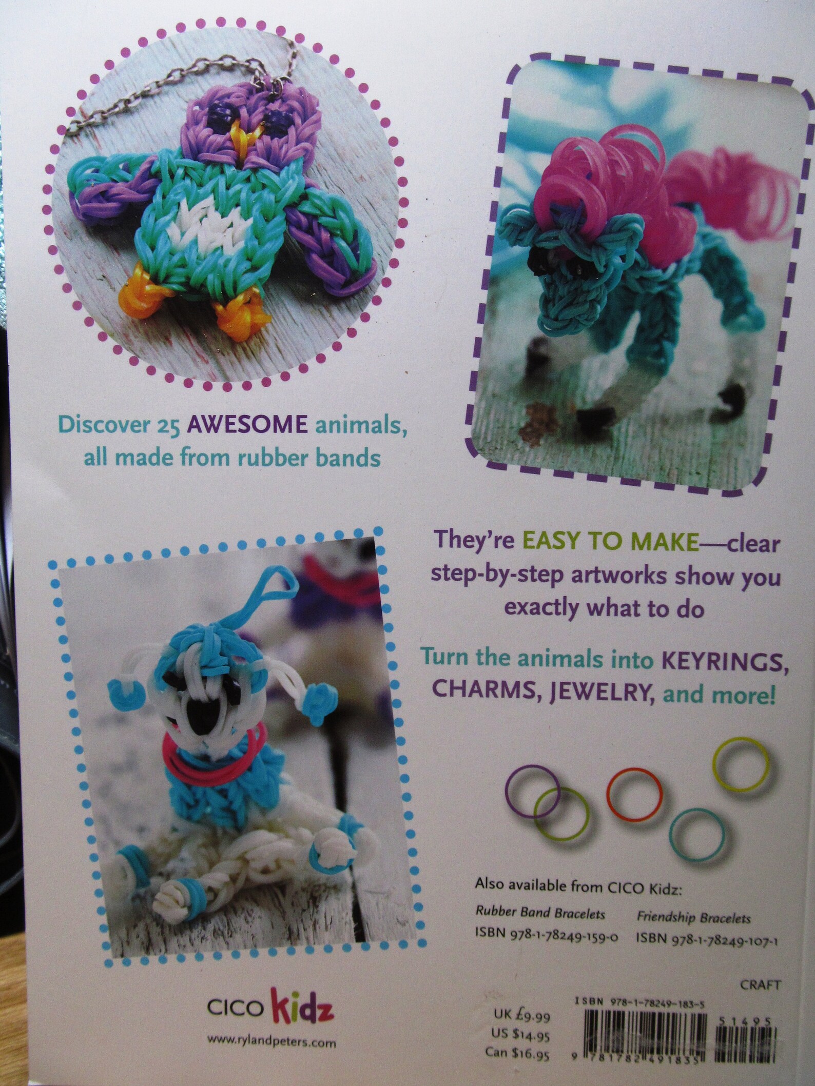 Rubber Band Animals Book Patterns Step by Step Instructions Etsy