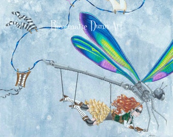 Airing Out the Unmentionables limited edition Steampunk Print