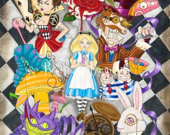 Alice in Wonderland limited edition print