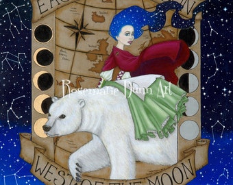 East of the Sun, West of the Moon limited edition fairy tale print