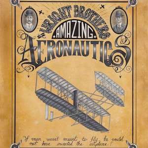 Wright Brothers limited edition Aeronautics art print