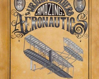 Wright Brothers limited edition Aeronautics art print