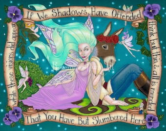 Shakespeare Midsummer Nights Dream Fairy limited edition print