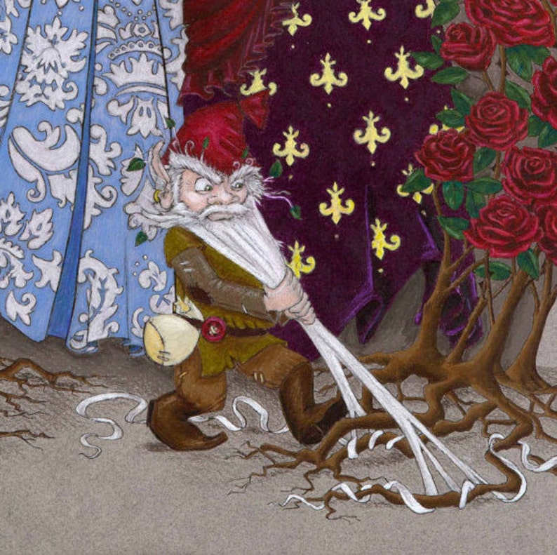 Snow White and Rose Red Fairy Tale Print image 4