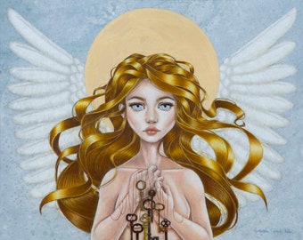 Keys to Heaven limited edition Angel print