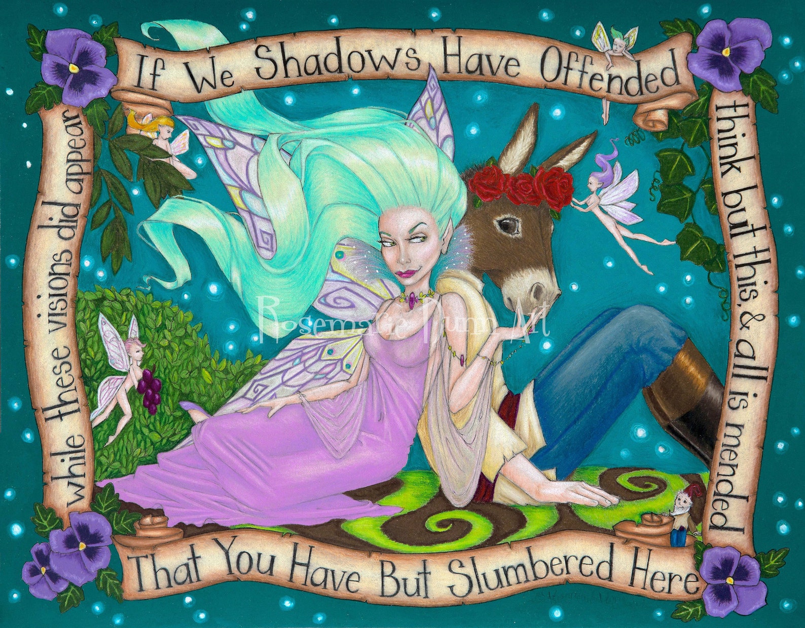 Shakespeare Midsummer Nights Dream Fairy Limited Edition Print - Etsy