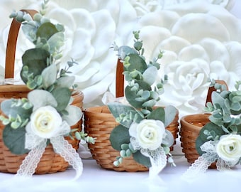 etsy flower girl basket
