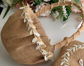 Rustic Flower Girl Basket, Rustic Flower Basket, Rustic Wedding Basket, Flower Girl Baskets, Gift, Set, Flower Baskets, Farm Wedding Basket