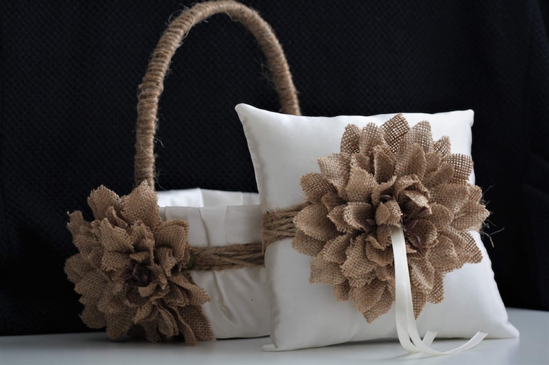 Flower Girl Basket Rustic Flower Girl Basket Rustic Wedding Etsy