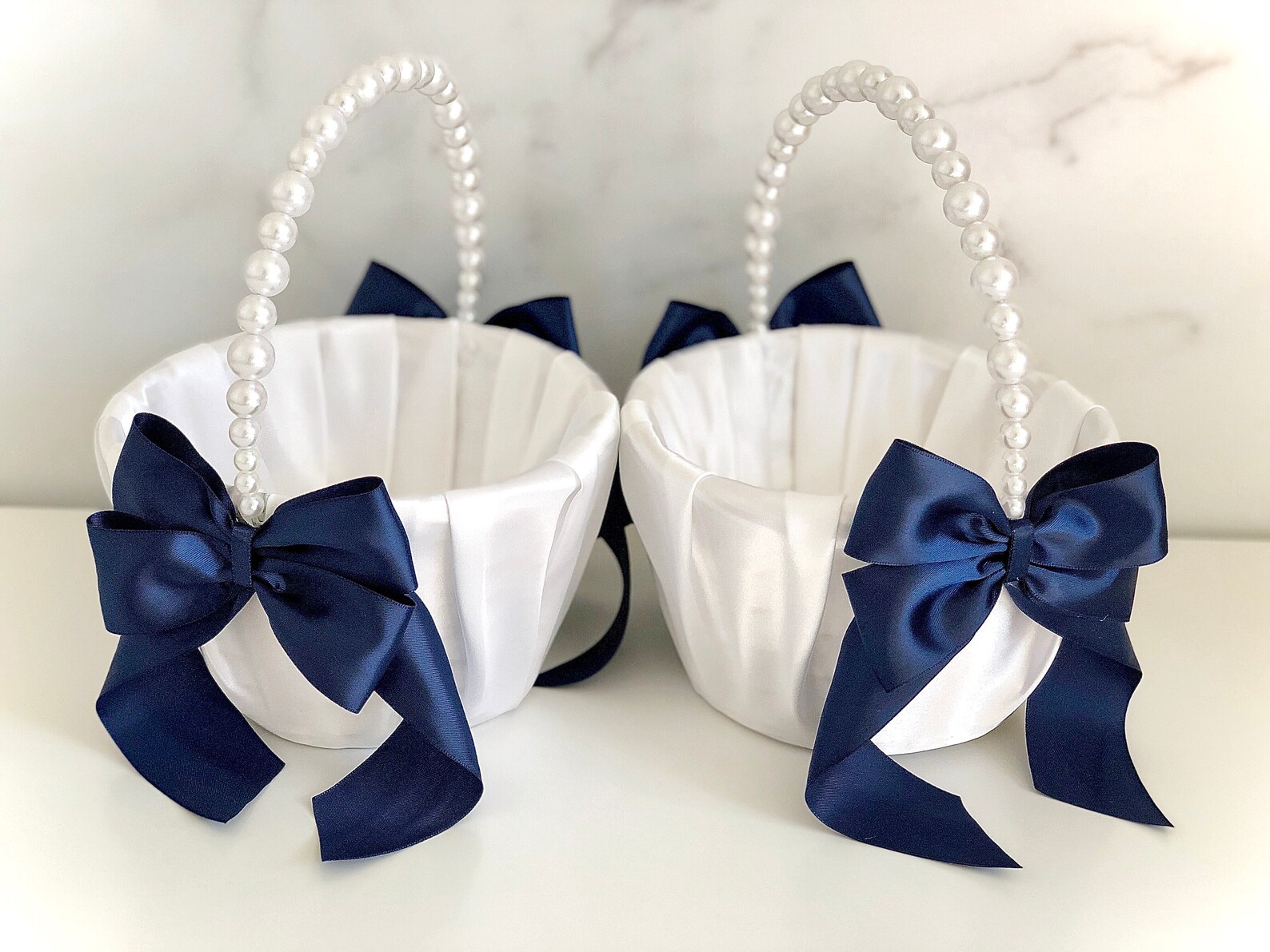 PREORDER- Mini Basket in Navy Chambray