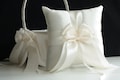 Ivory flower girl basket and ring bearer pillow set flower girl gift flower girl baskets ivory flower girl bag ivory wedding ring pillow