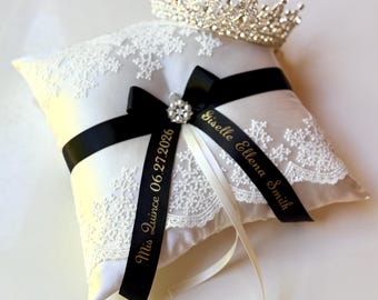 Poduszki z tiary z pigwy, zestaw czarnych poduszek z motywem quinceanery, czarna poduszka z motywem quinceanery, spersonalizowana złota poduszka z motywem quinceanery, czarna poduszka na 16. urodziny