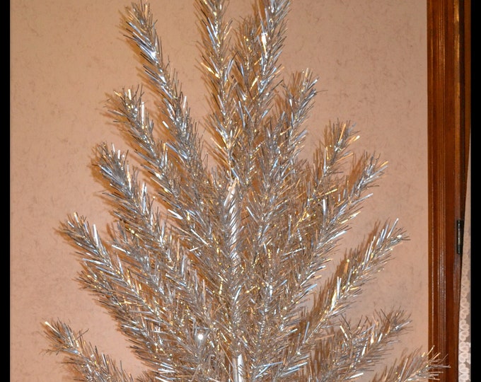 Vintage Evergleam 6 Ft Aluminum Christmas Tree, Restored Evergleam 6
