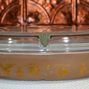 Pyrex Early American Divided Casserole, Pyrex Americana Covered Casserole