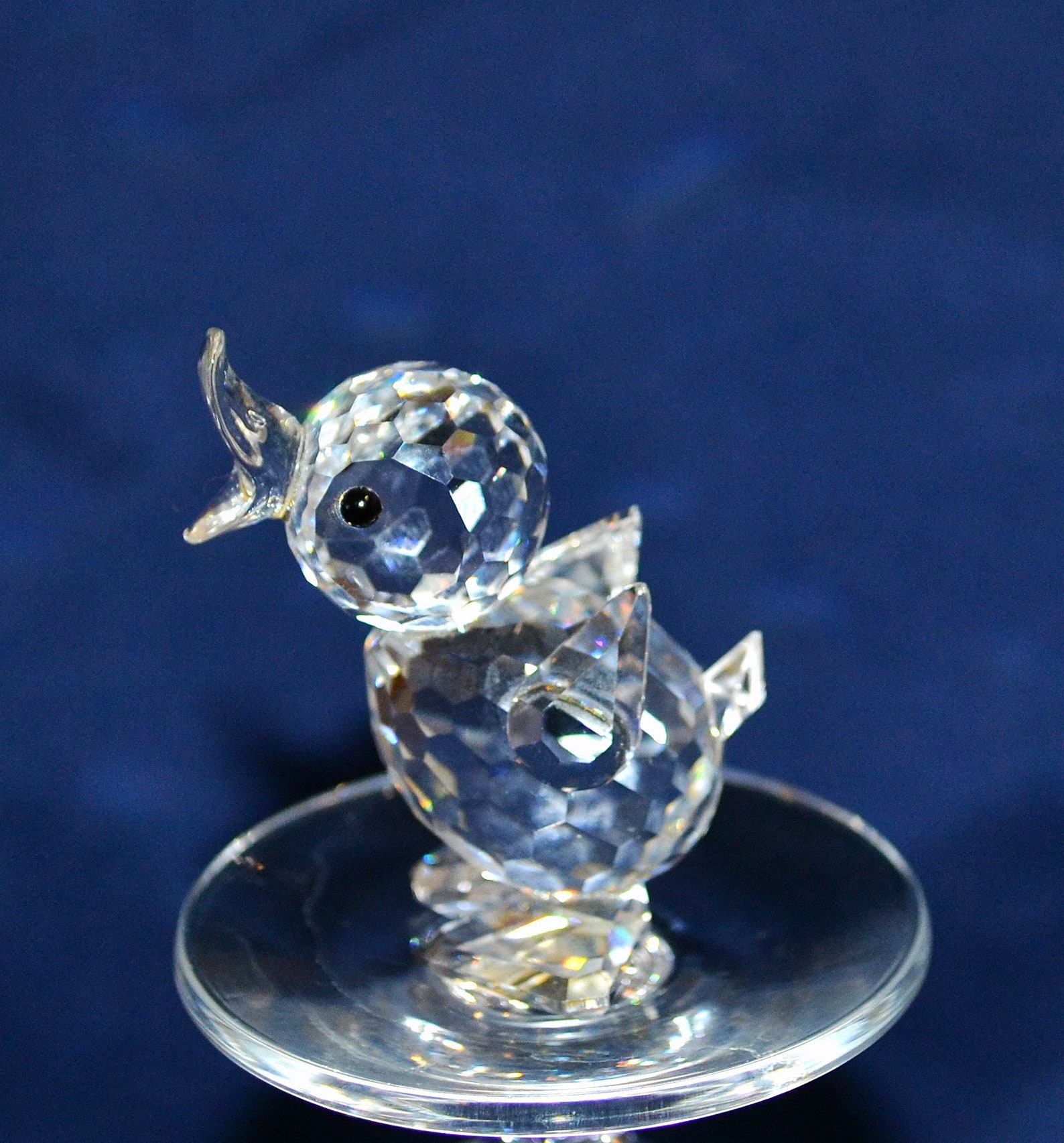 Swarovski Crystal Standing Duck Figurine Crystal Baby Duck Etsy