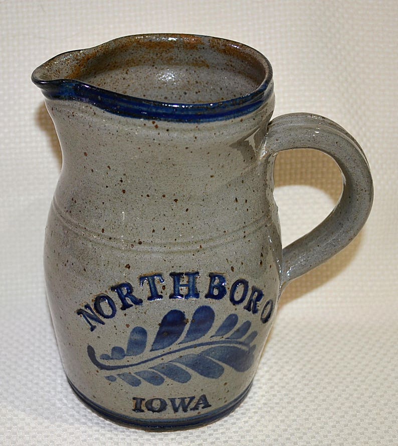 Westerwald Pottery Pitcher for Northboro Iowa Collectible Etsy