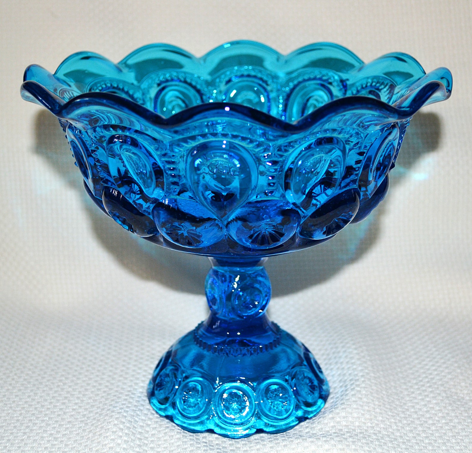 Moon And Stars Large Compote L E Smith Moon And Stars Etsy Moon And Stars Large Compote L E Smith Moon And Stars Etsy