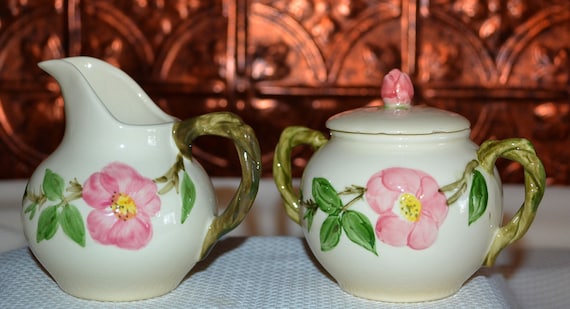 Franciscan Desert Rose Creamer and Sugar Bowl Set - Etsy