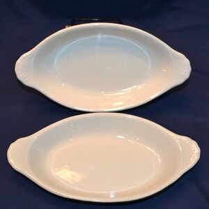 Hall Au Gratin Oval Casserole Dishes, Hall  Restaurant Style Casserole