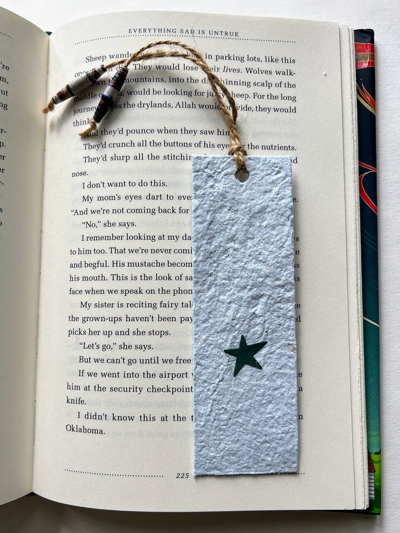 Haiti-made Bookmarks. Handmade paper. Gifts for readers. Book lovers gift. Party favors. Gifts for teachers. Made in Haiti. Gifts under 5 image 6