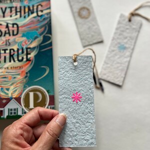 Haiti-made Bookmarks. Handmade paper. Gifts for readers. Book lovers gift. Party favors. Gifts for teachers. Made in Haiti. Gifts under 5 image 5