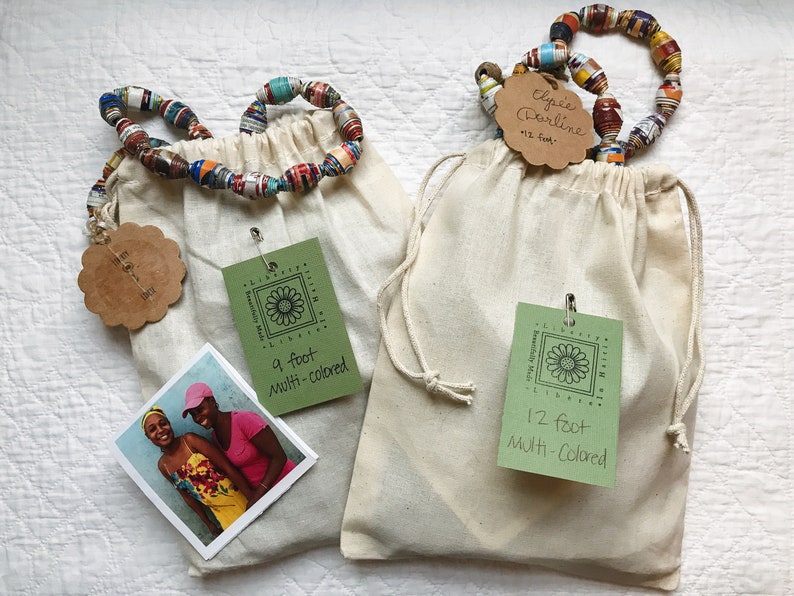 Multi Colored Cereal Box Bead Garland. Christmas tree garland. Etsy