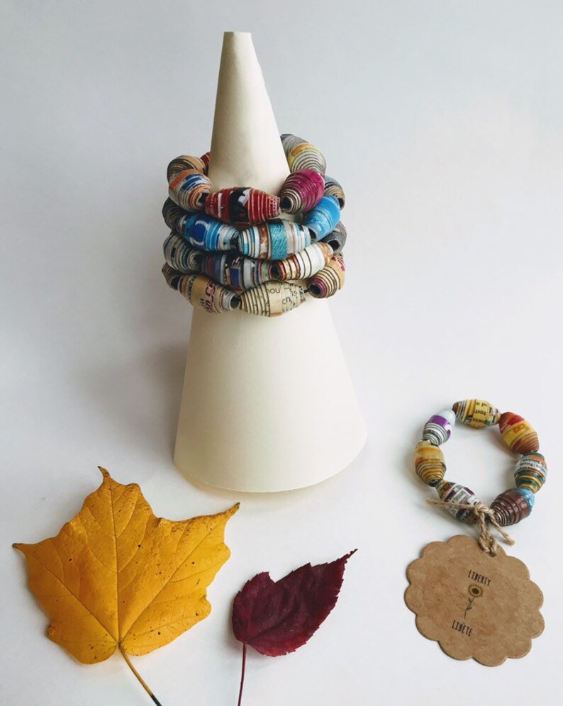 Cereal Box Bead Bracelet. Colorful Jewelry. Chunky Bracelet. - Etsy