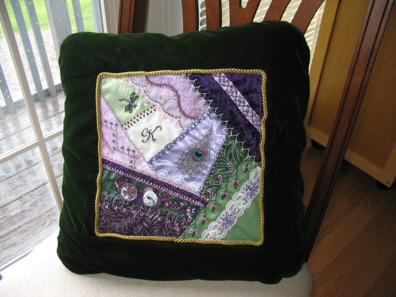 Patterns for Crazy Quilt Pillows Etsy