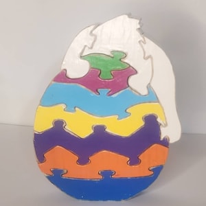 Easter Puzzles, Bunny, Easter Egg, Rabbit Puzzle, Wood Decor, Holiday ...