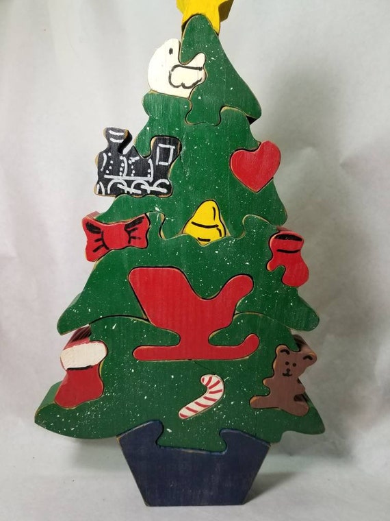 thumbnail image 2 of Wood Christmas Trees Ornament Mini Wood Diy Christmas Trees - New Diy Mini Woode 2 of 14