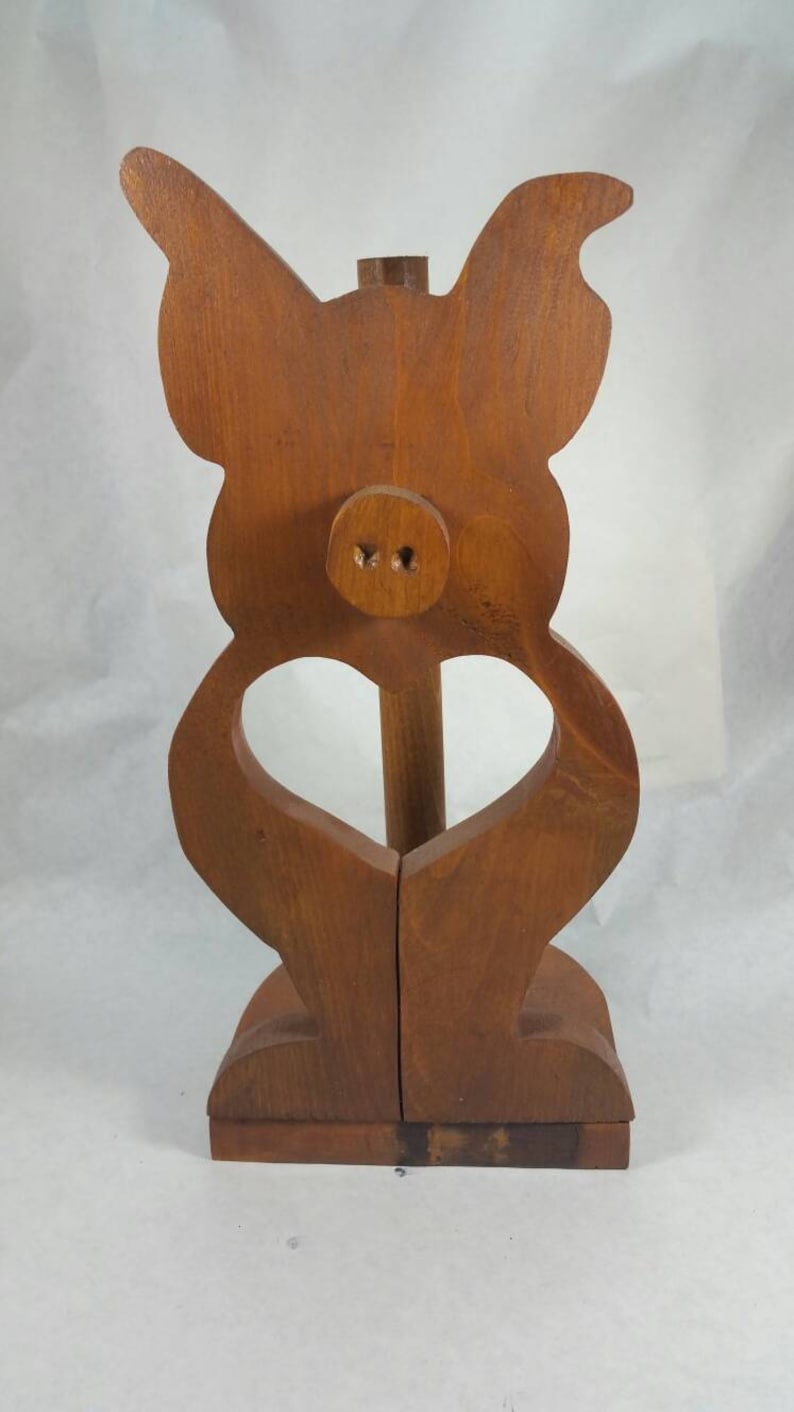 Farm House Decor Pig Paper Towel Holder Kitchen Counter Etsy