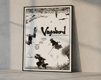 Vagabond Manga Anime Poster Wall Art | Takehiko Inoue Fine Art Print