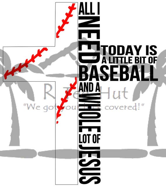 Baseball and Jesus SVG only Etsy