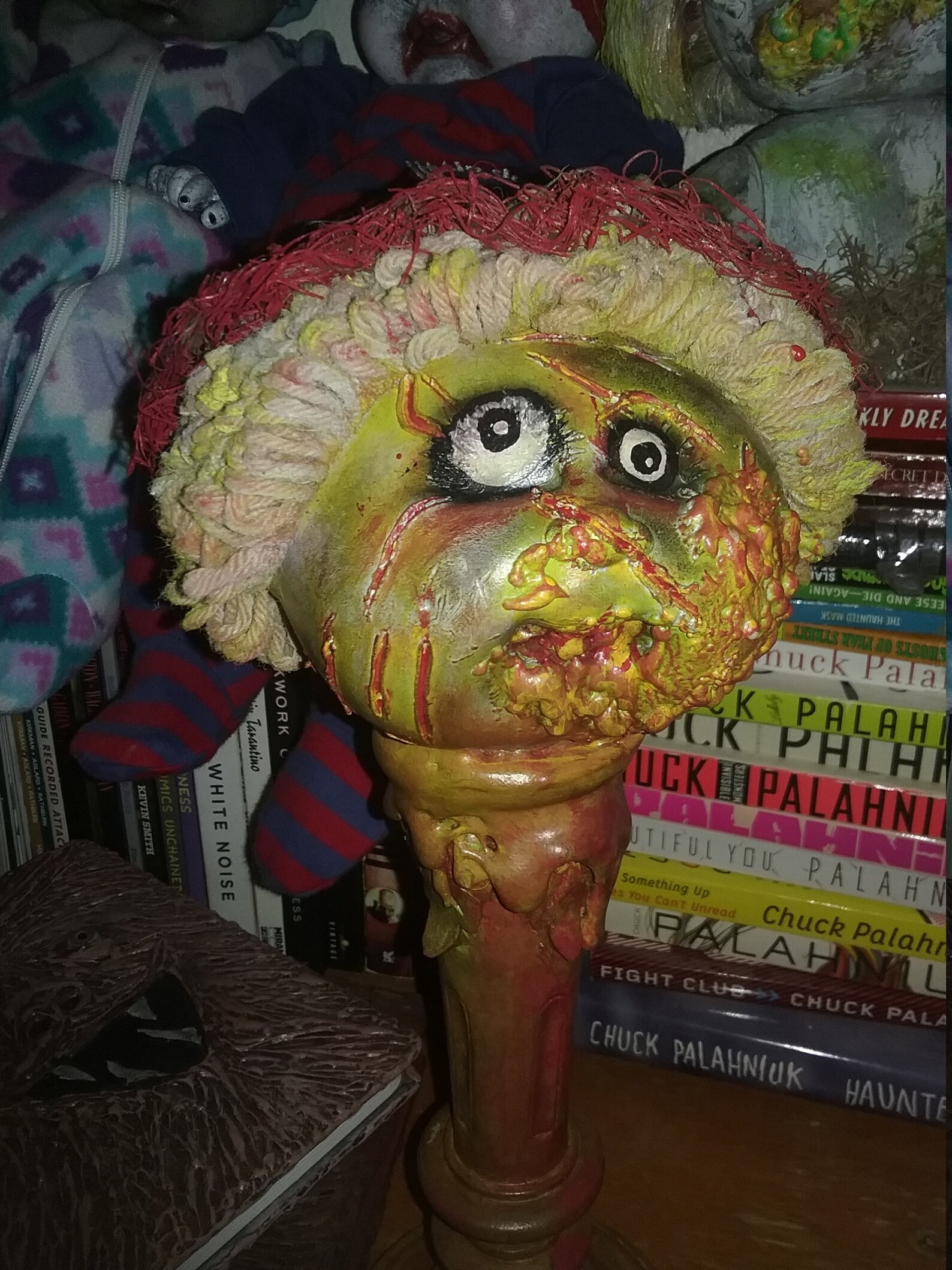 OOAK cabbage patch kids zombie head on a stick Halloween | Etsy