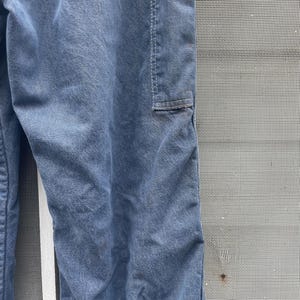 Vintage 70-80-tals Big Ben Wrangler Carpenter Work Jeans Distressed Thrashed Flanellfodrad Grunge 84 cm midja bild 11