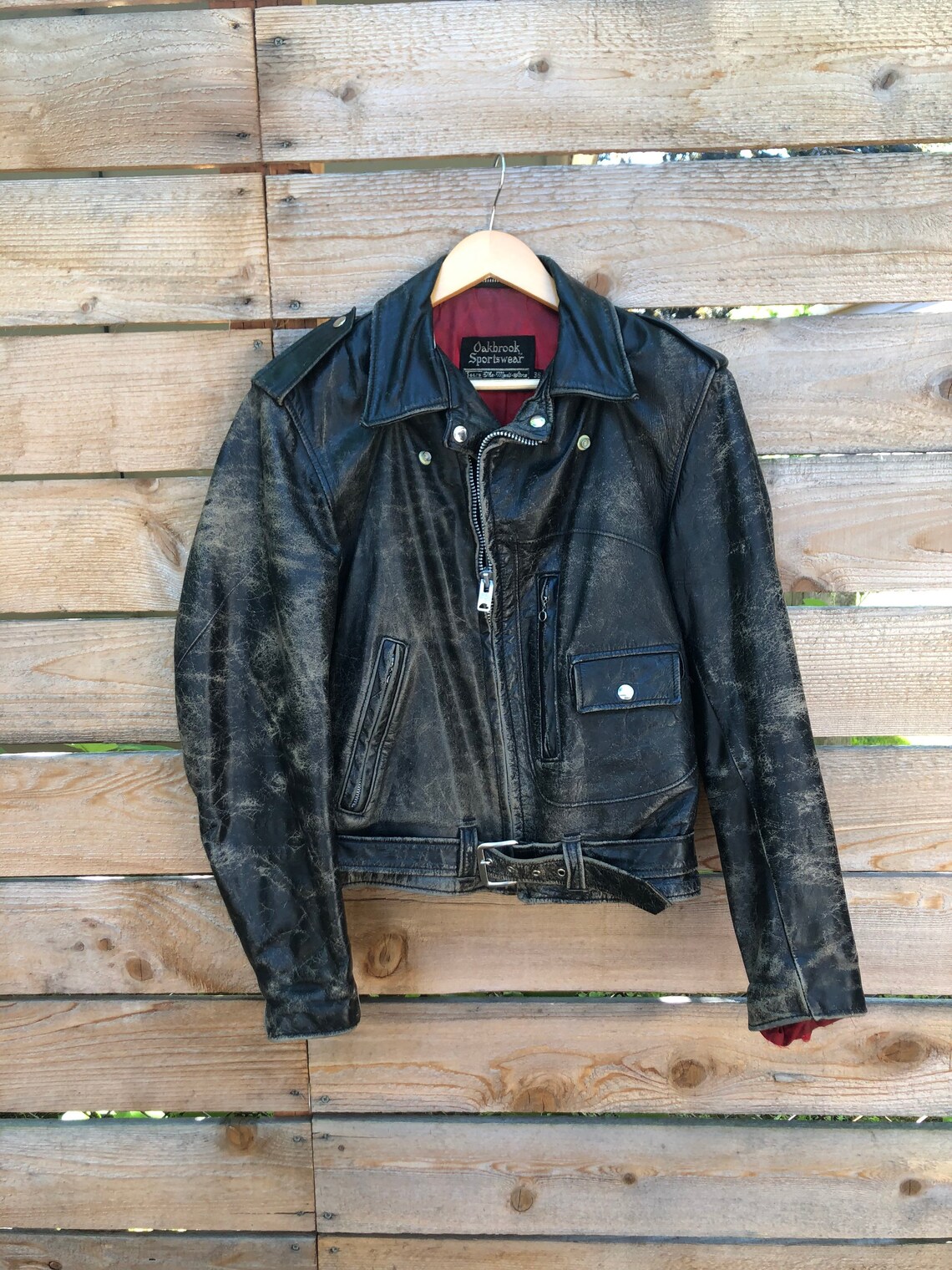 1960s Oakbrook Sportswear Sears greaser leather jacket with Etsy