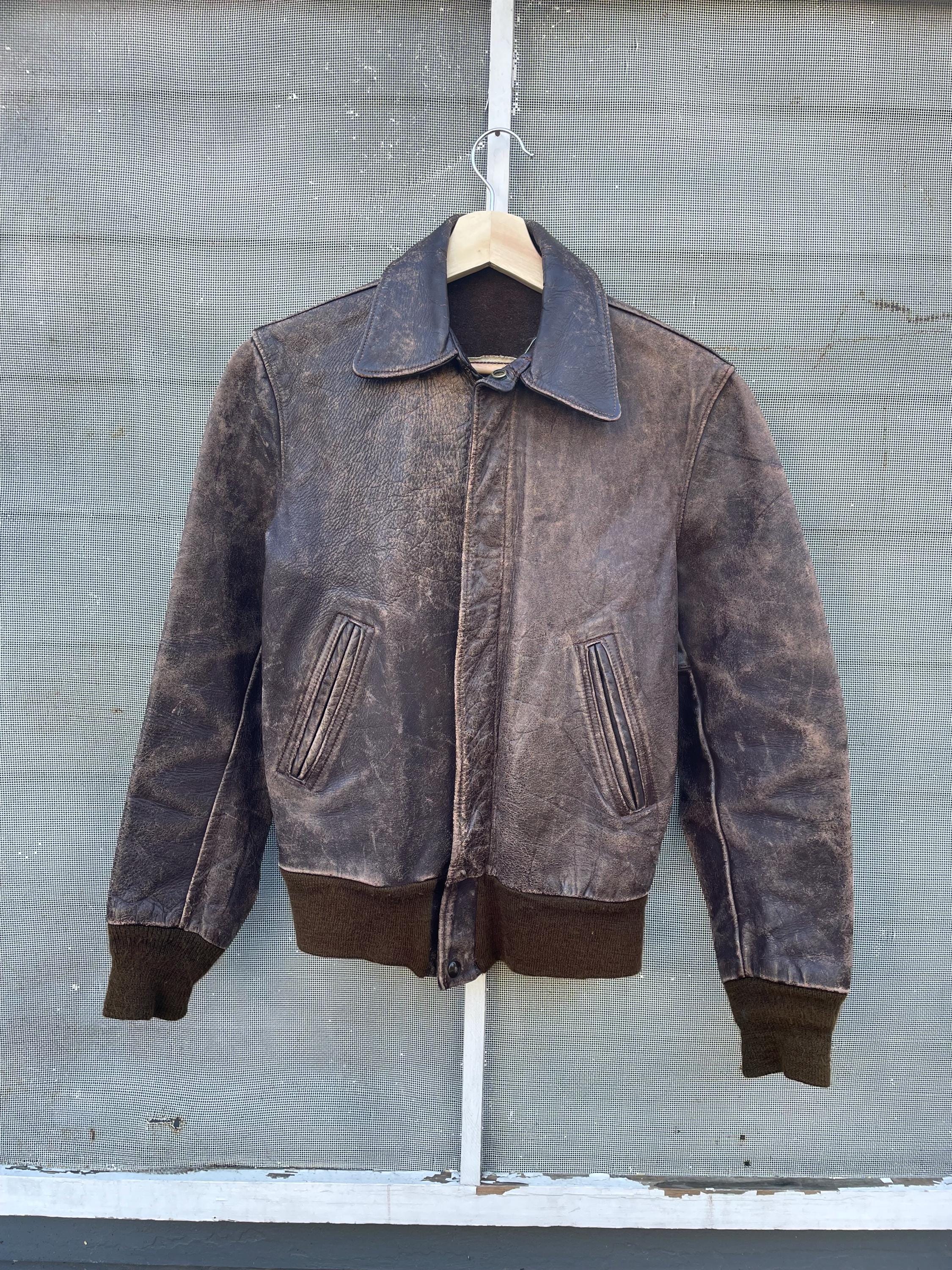 1950s Leather Jacket - Etsy 1950s Leather Jacket - Etsy