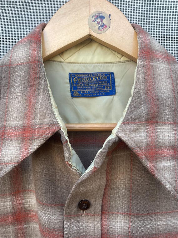 トップス 70s PENDLETON wool check box shirt Vintage 70s Pendleton Field Shirt Wool Plaid Button up Shirt - Etsy