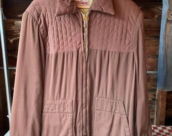 1950's Gab Jacket . Classic Rockabilly Blouson Style . Sizes US X