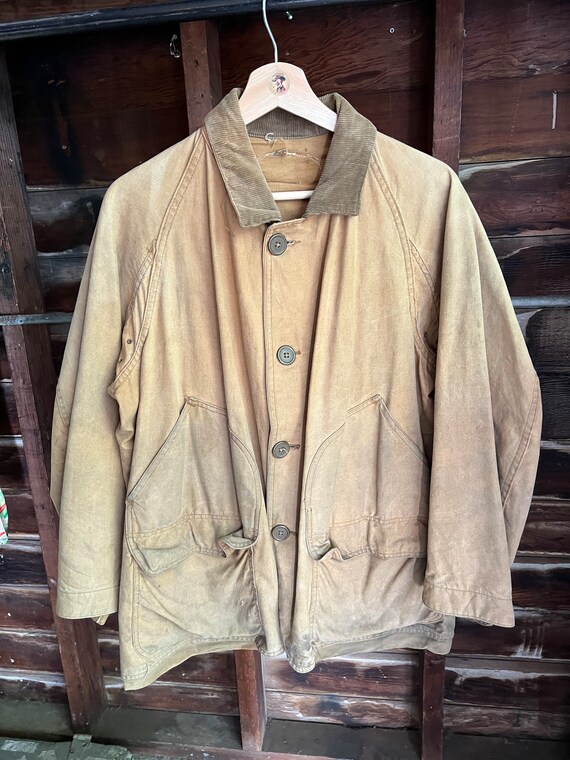 Vintage 40s duck canvas hunting jacket