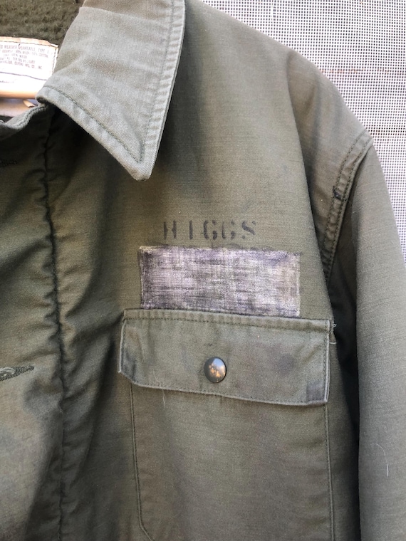 Vintage 80s USN A2 Deck Jacket Stenciled Distressed Size XL - Etsy