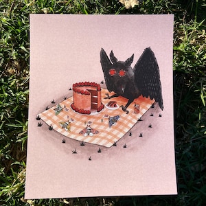 Mothman’s Picnic Art Print