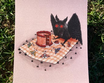 Mothman’s Picnic Art Print