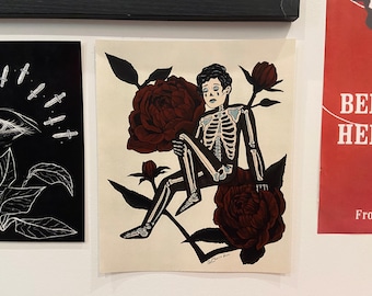 Impresión artística de las puertas del cementerio
