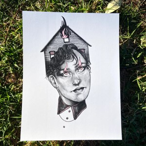 Fire in the Attic Art Print