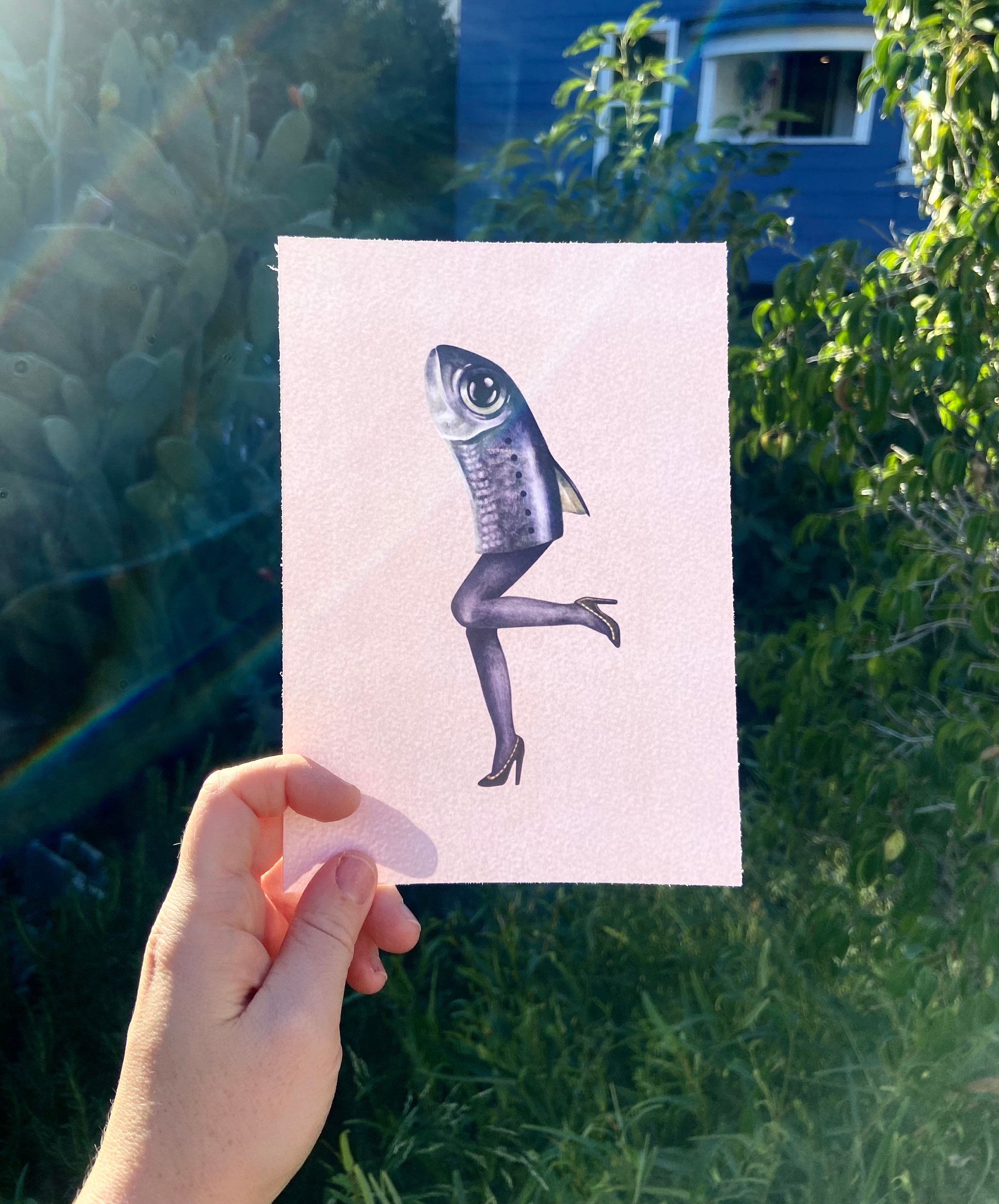 Looped Reverse Mermaid Reverse Mermaid Mini Print - Etsy Canada