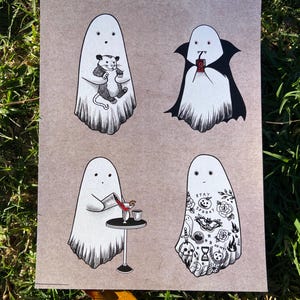 Little Ghosts Art Print