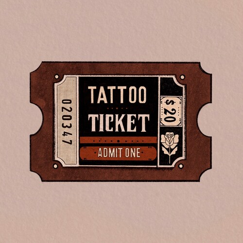 Tattoo Ticket Existing Design Tattoo Ticket Etsy